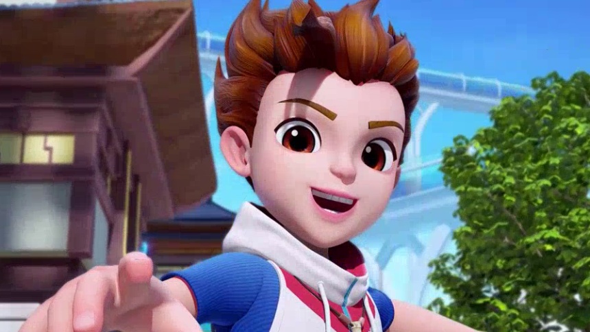 功夫少年阿呜变身狮牙超人，用超快速度应对危机